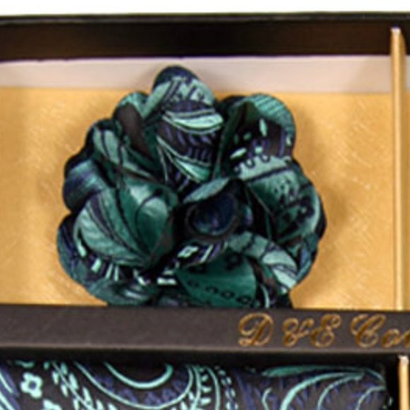 6 Piece Blue & Mint Green Necktie & Bow Tie Set - Picture 3 of 6